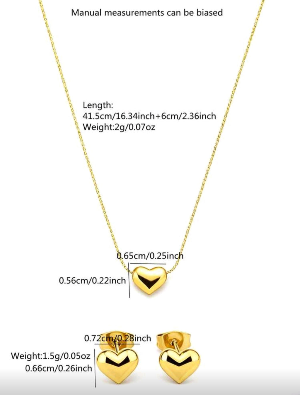 Set miniatura Forma de Corazón