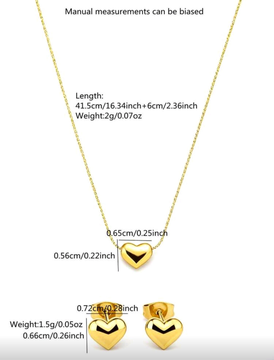 Set miniatura Forma de Corazón