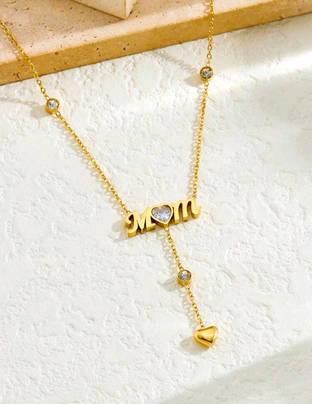 Collar Colgante de Corazón para Mamá