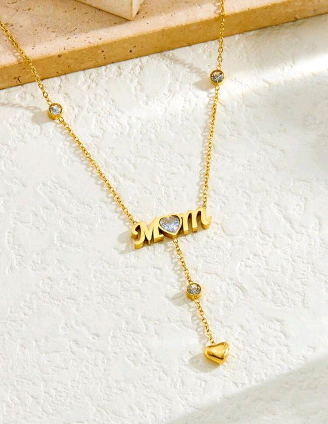 Collar Colgante de Corazón para Mamá
