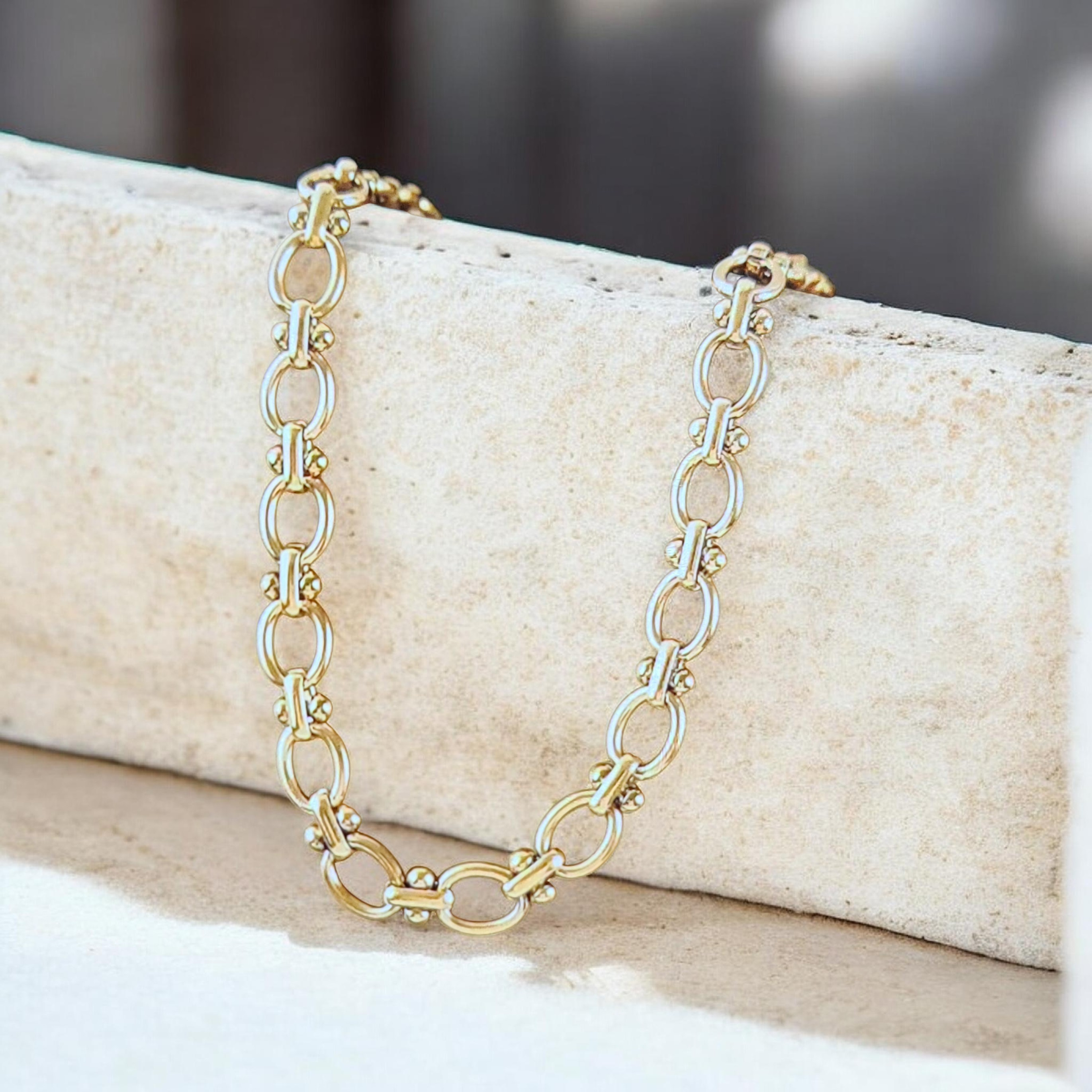1set Collar y Pulsera Nudo Geométrico